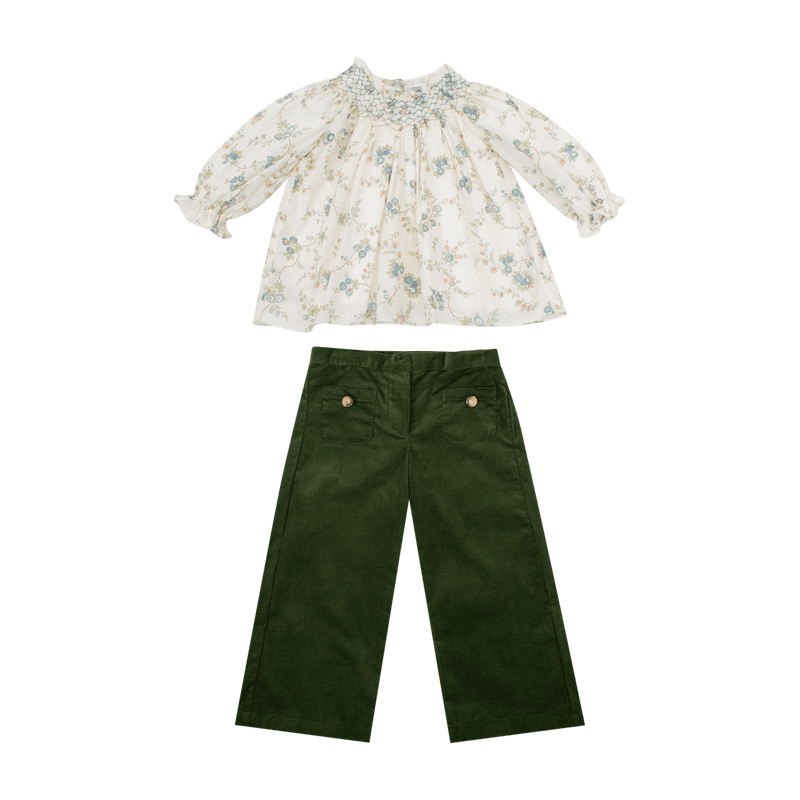 Blouse Maëlline dans l'imprimé fleurs d'automne