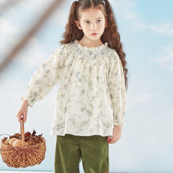 Blouse Maëlline dans l'imprimé fleurs d'automne