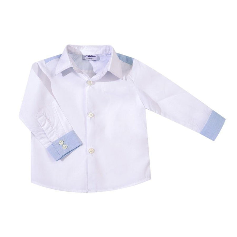 Ensemble chemise blanche  & short bleu ciel