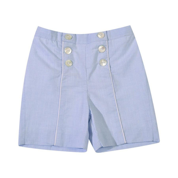 Ensemble chemise blanche  & short bleu ciel
