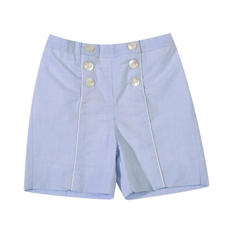 Ensemble chemise blanche  & short bleu ciel