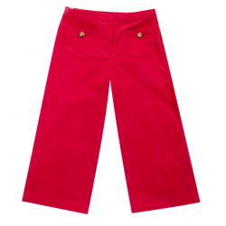 Pantalon Camilla en velours milleraie marsala