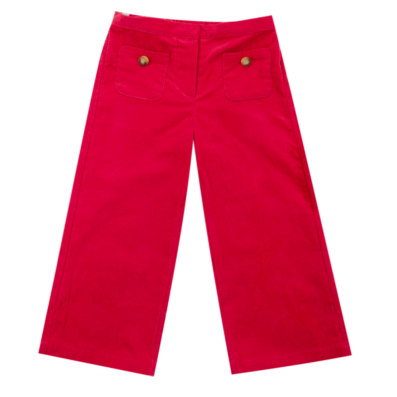 Pantalon Camilla en velours milleraie marsala