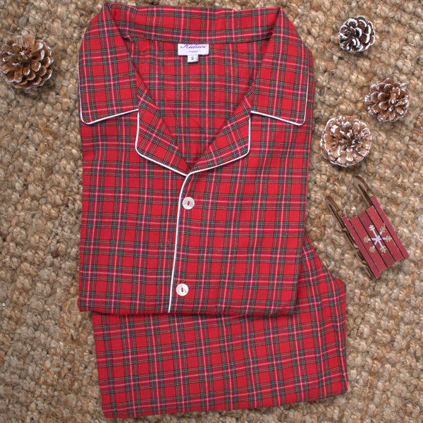 PYJAMA EXCLUSIF HOMME TARTAN ROUGE DE NOËL