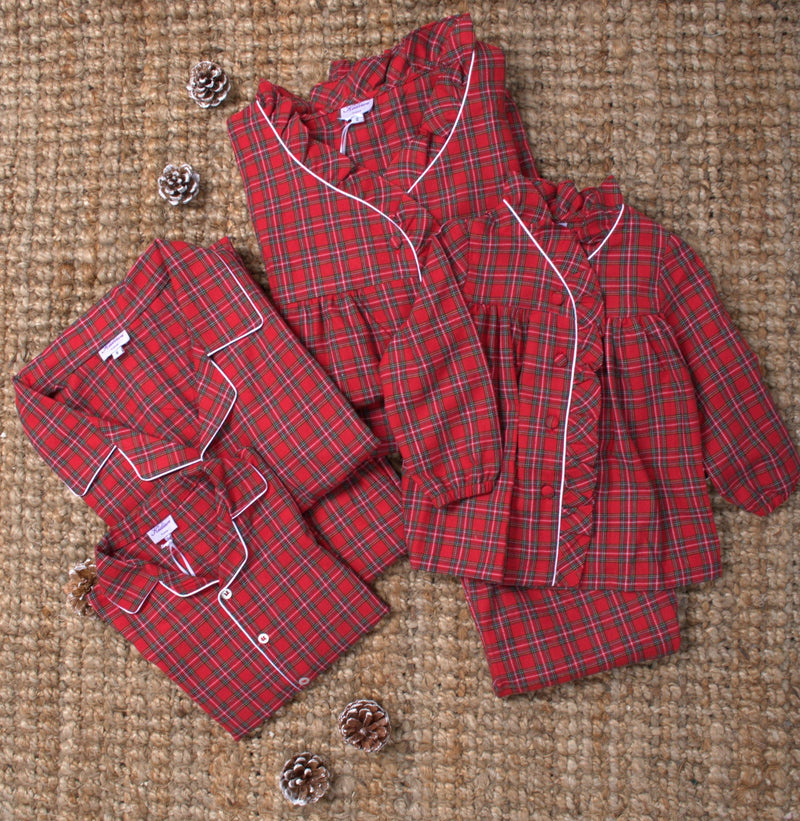 PYJAMA EXCLUSIF HOMME TARTAN ROUGE DE NOËL