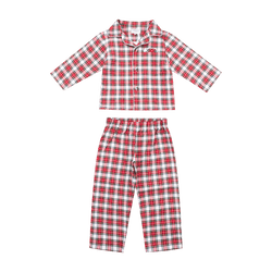 Pyjama Madius en tartan rouge