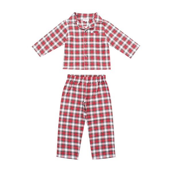 Pyjama Madius en tartan rouge