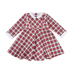 Robe Alyssa en tartan rouge