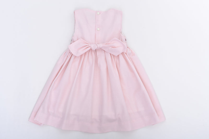 Robe chasuble Charlize, buste brodé avec un ruban