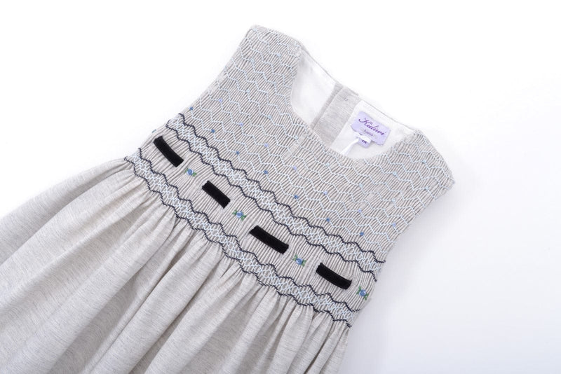 Robe chasuble Charlize buste smocké