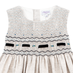 Robe chasuble Charlize buste smocké