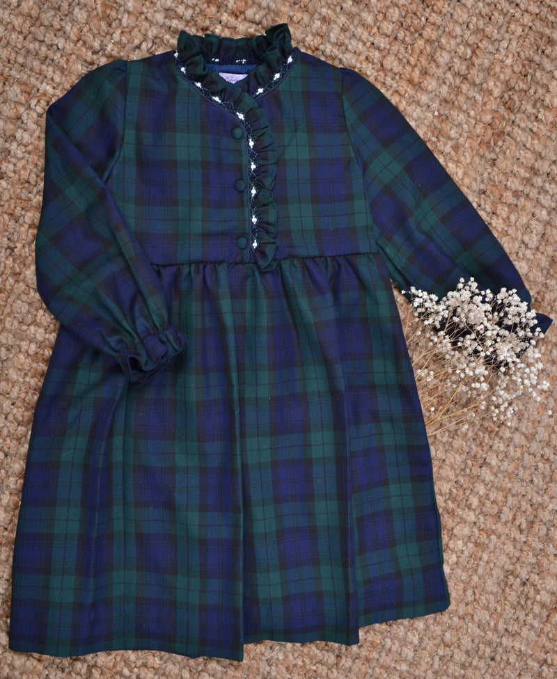 ROBE EXCLUSE FILLE EN BLACKWATCH