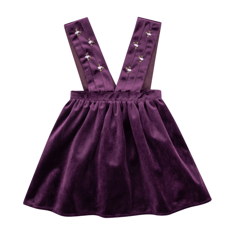 Robe maya velours lisse violet