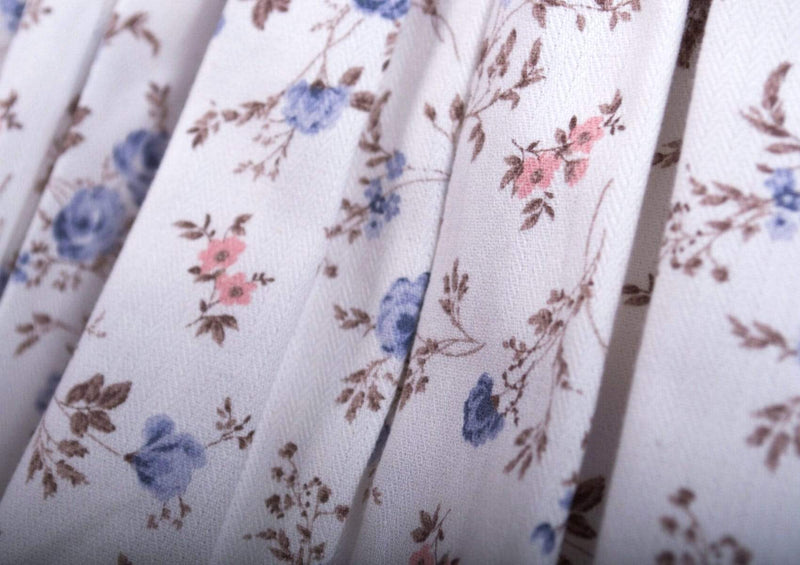 Robe smockée à imprimé romantique