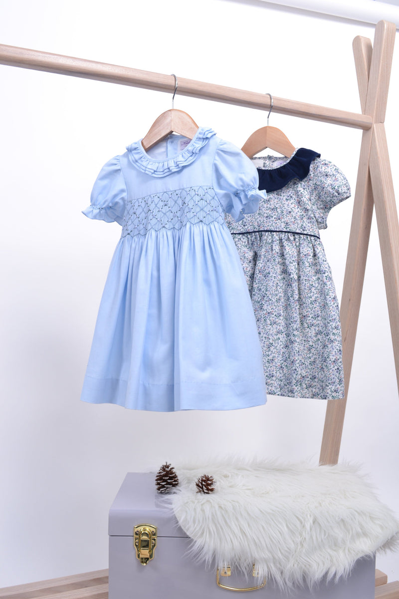 Robe triple col Hars bleu ciel