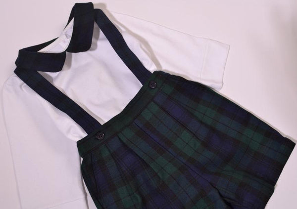 Short à bretelles en tartan blackwatch