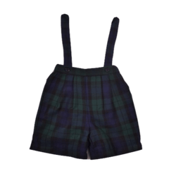Short à bretelles en tartan blackwatch