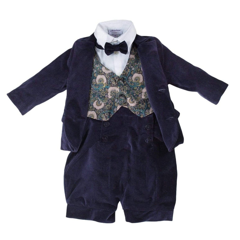 Veste de costume en velours marine